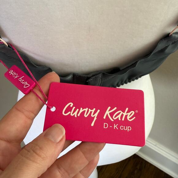 Curvy Kate Lifestyle Plunge Bra Slate Blush 40I NWT Sheer Non-Padded Underwire - Picture 5 of 6